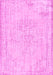 Machine Washable Abstract Pink Contemporary Rug, wshcon455pnk