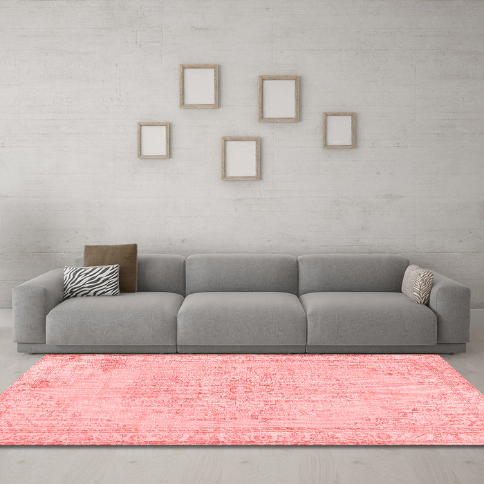 Contemporary Red Washable Rugs