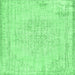 Square Abstract Emerald Green Contemporary Rug, con455emgrn