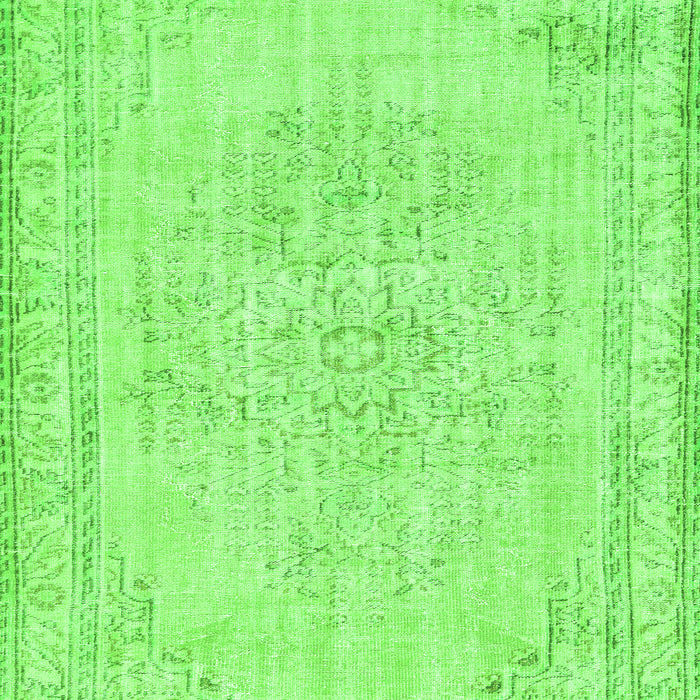 Abstract Green Contemporary Rug, con455grn