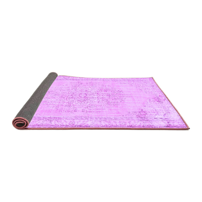 Sideview of Abstract Purple Contemporary Rug, con455pur