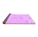 Sideview of Abstract Purple Contemporary Rug, con455pur