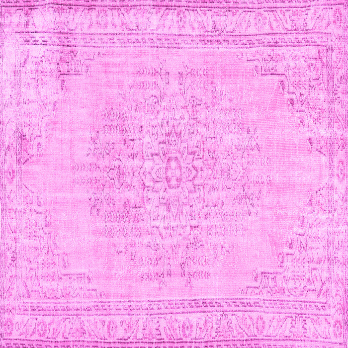 Square Abstract Pink Contemporary Rug, con455pnk