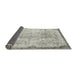 Thickness of Contemporary Gray Modern Rug, con456