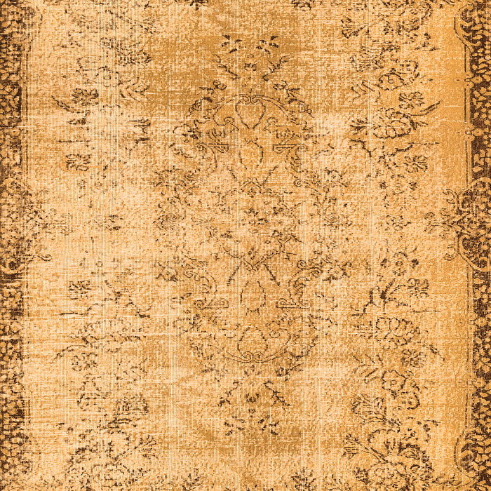 Abstract Orange Contemporary Rug, con456org