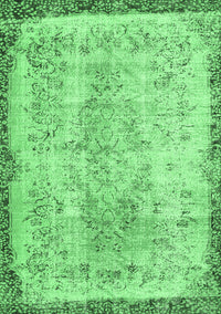 Abstract Emerald Green Contemporary Rug, con456emgrn