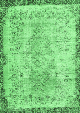 Abstract Emerald Green Contemporary Rug, con456emgrn