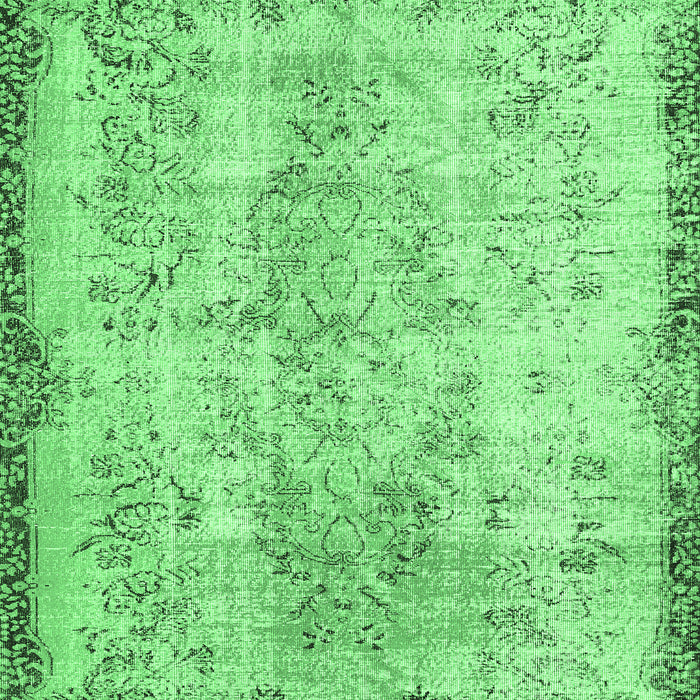 Abstract Emerald Green Contemporary Rug, con456emgrn