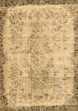 Abstract Brown Contemporary Rug, con456brn