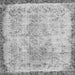 Serging Thickness of Abstract Gray Contemporary Rug, con456gry