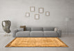 Machine Washable Abstract Orange Contemporary Area Rugs in a Living Room, wshcon456org