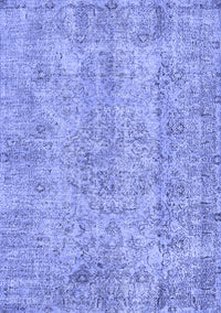 Abstract Blue Contemporary Rug, con457blu