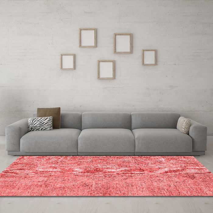 Contemporary Red Washable Rugs