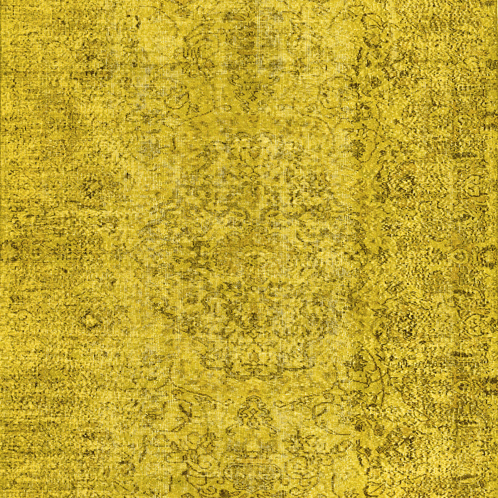 Machine Washable Abstract Yellow Contemporary Rug, wshcon457yw