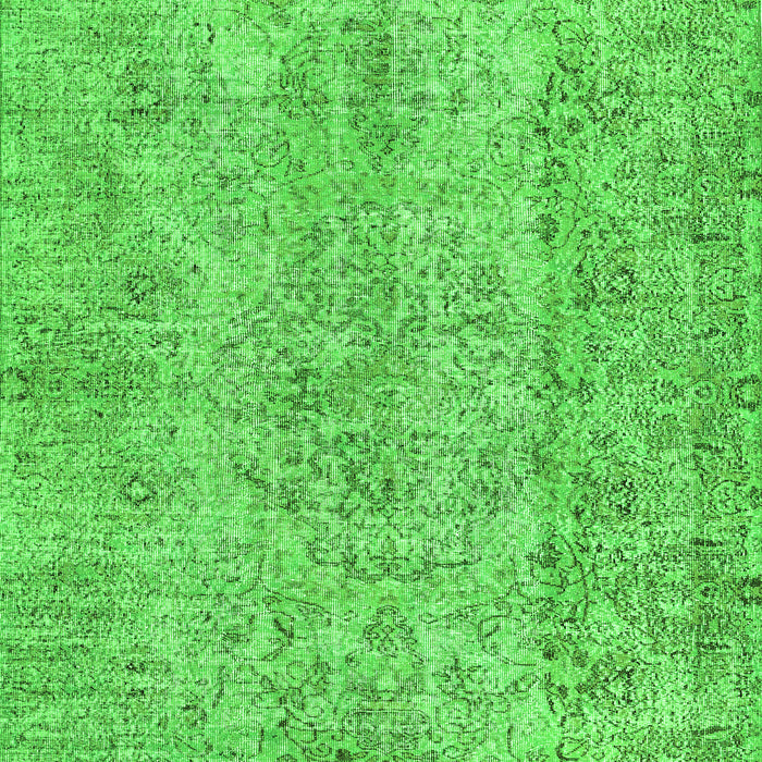 Serging Thickness of Machine Washable Abstract Green Contemporary Area Rugs, wshcon457grn