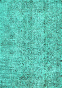 Abstract Turquoise Contemporary Rug, con457turq