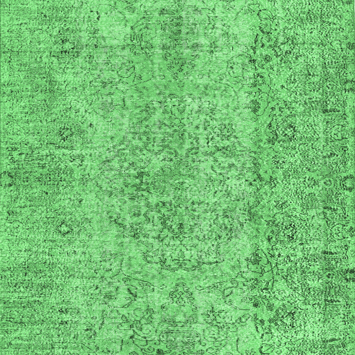Machine Washable Abstract Emerald Green Contemporary Area Rugs, wshcon457emgrn