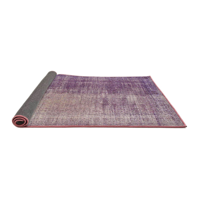 Thickness of Contemporary French Lilac Purple Persian Rug, con458