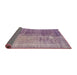 Thickness of Contemporary French Lilac Purple Persian Rug, con458