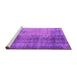 Sideview of Machine Washable Persian Purple Bohemian Area Rugs, wshcon458pur