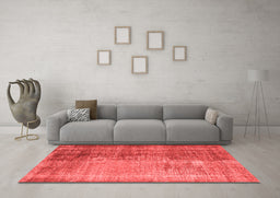 Bohemian Red Washable Rugs