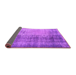 Sideview of Persian Purple Bohemian Rug, con458pur