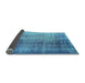 Sideview of Persian Light Blue Bohemian Rug, con458lblu