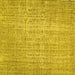 Square Abstract Yellow Contemporary Rug, con459yw