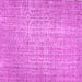 Square Machine Washable Abstract Pink Contemporary Rug, wshcon459pnk