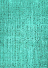 Abstract Turquoise Contemporary Rug, con459turq