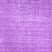 Square Abstract Purple Contemporary Rug, con459pur