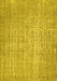 Abstract Yellow Contemporary Rug, con459yw