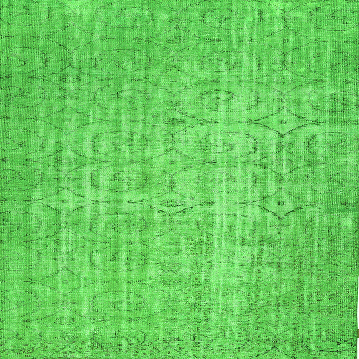 Serging Thickness of Abstract Green Contemporary Rug, con459grn