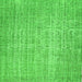 Serging Thickness of Abstract Green Contemporary Rug, con459grn