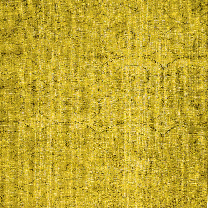 Machine Washable Abstract Yellow Contemporary Rug, wshcon459yw