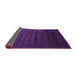 Sideview of Abstract Purple Contemporary Rug, con45pur