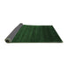 Sideview of Abstract Emerald Green Contemporary Rug, con45emgrn