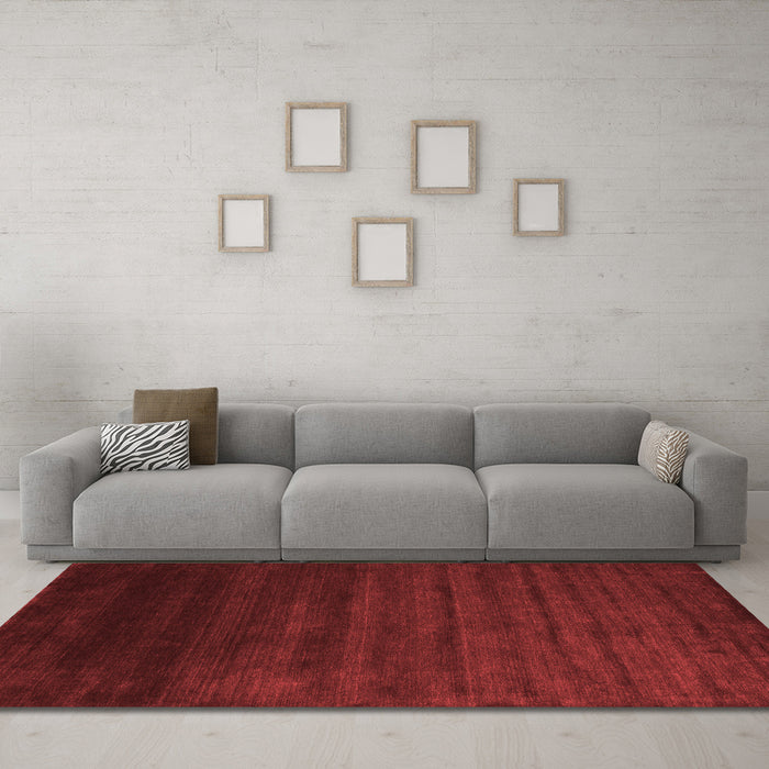 Contemporary Red Washable Rugs