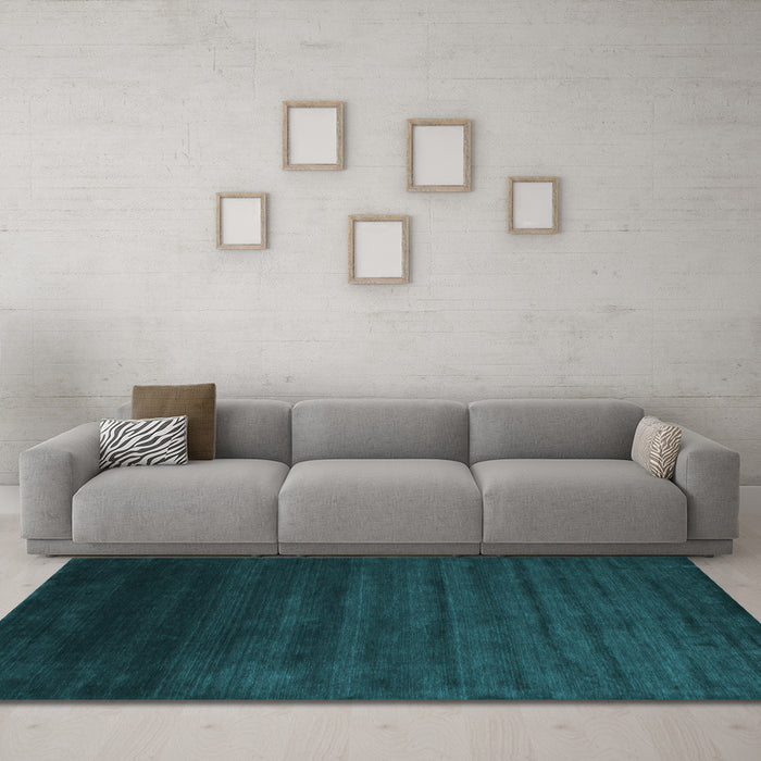Machine Washable Abstract Light Blue Contemporary Rug in a Living Room, wshcon45lblu