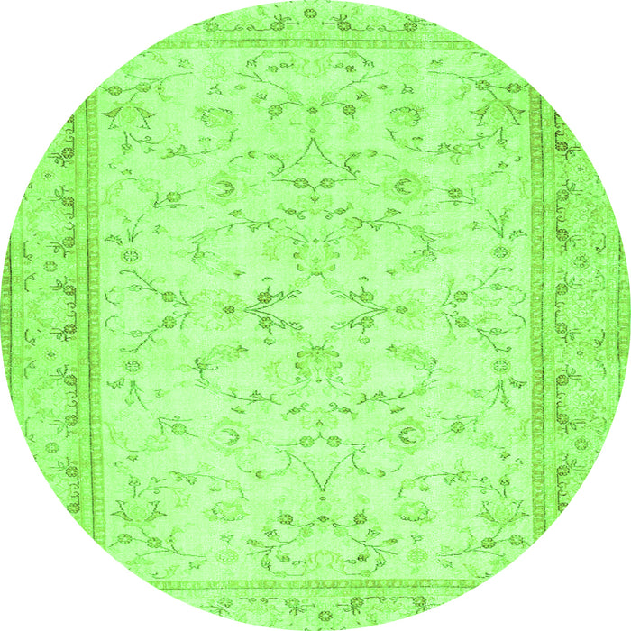 Machine Washable Abstract Green Contemporary Area Rugs, wshcon460grn
