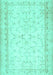 Machine Washable Abstract Turquoise Contemporary Area Rugs, wshcon460turq