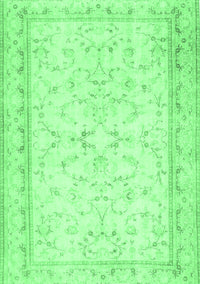 Abstract Emerald Green Contemporary Rug, con460emgrn