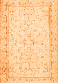 Abstract Orange Contemporary Rug, con460org