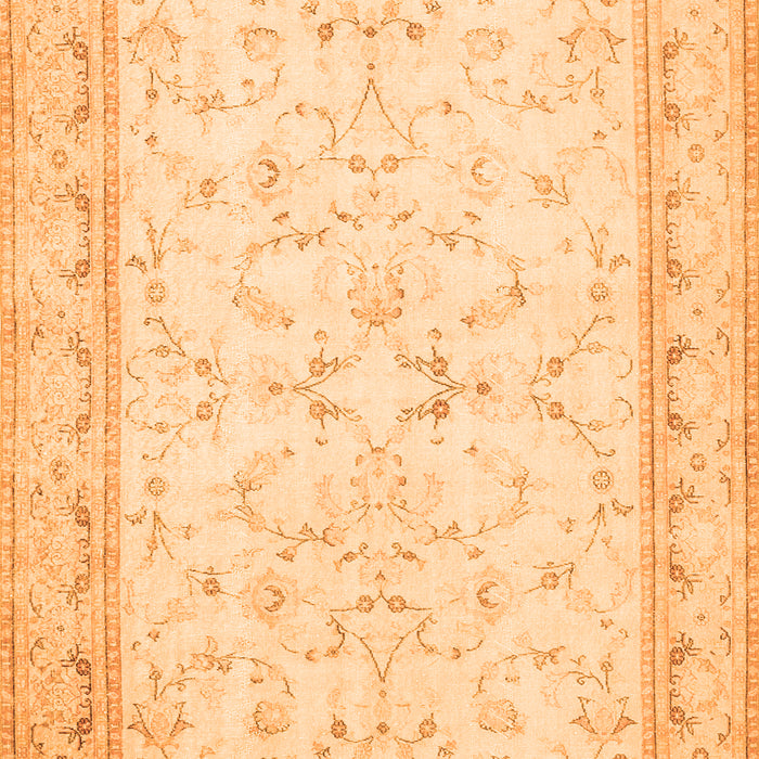 Abstract Orange Contemporary Rug, con460org