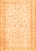 Serging Thickness of Machine Washable Abstract Orange Contemporary Area Rugs, wshcon460org