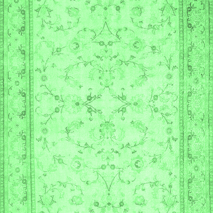 Machine Washable Abstract Emerald Green Contemporary Area Rugs, wshcon460emgrn