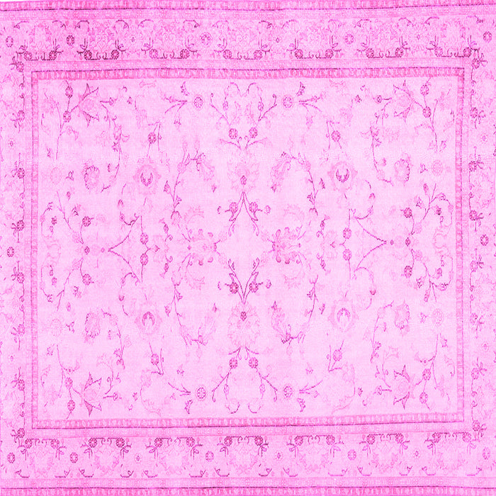 Square Abstract Pink Contemporary Rug, con460pnk