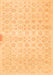 Serging Thickness of Machine Washable Abstract Orange Contemporary Area Rugs, wshcon461org