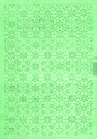 Abstract Emerald Green Contemporary Rug, con461emgrn