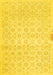 Abstract Yellow Contemporary Rug, con461yw